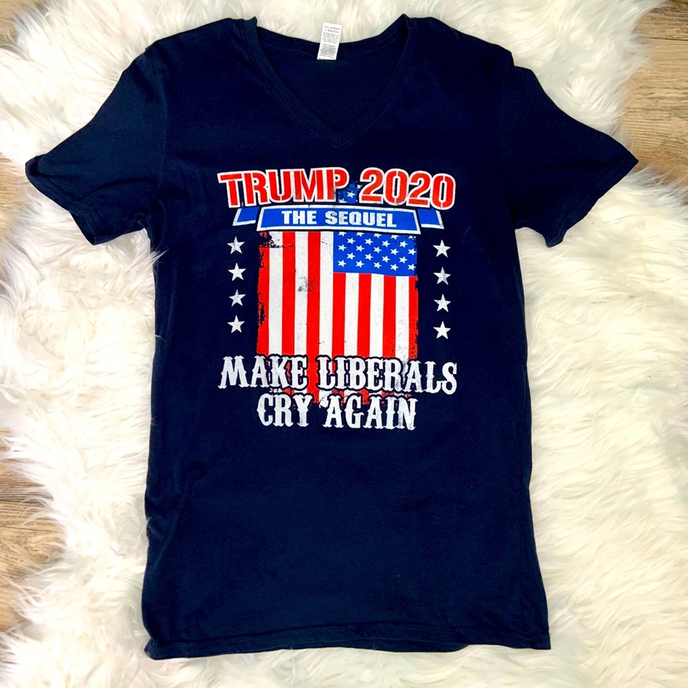Trump blue political t-shirt
